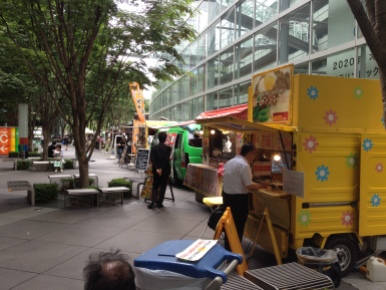 Food truck alley next to Tokyo International Forum in Ginza